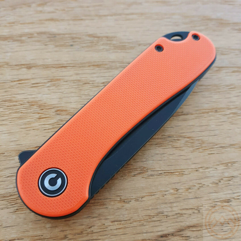 Civivi Elementum Linerlock Folding Knife 3" D2 Steel Blade Orange G10 Handle 907Y -Civivi - Survivor Hand Precision Knives & Outdoor Gear Store