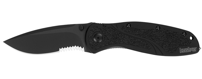 Kershaw Tactical Folding Knife 3.5" Sandvik 14C28N Steel Blade Aluminum Handle 1670GBBLKST -Kershaw - Survivor Hand Precision Knives & Outdoor Gear Store