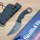 Smith & Wesson M&P Neck Knife 3.75" Stainless karambit Blade Black G10 Handle 995 -Smith & Wesson - Survivor Hand Precision Knives & Outdoor Gear Store