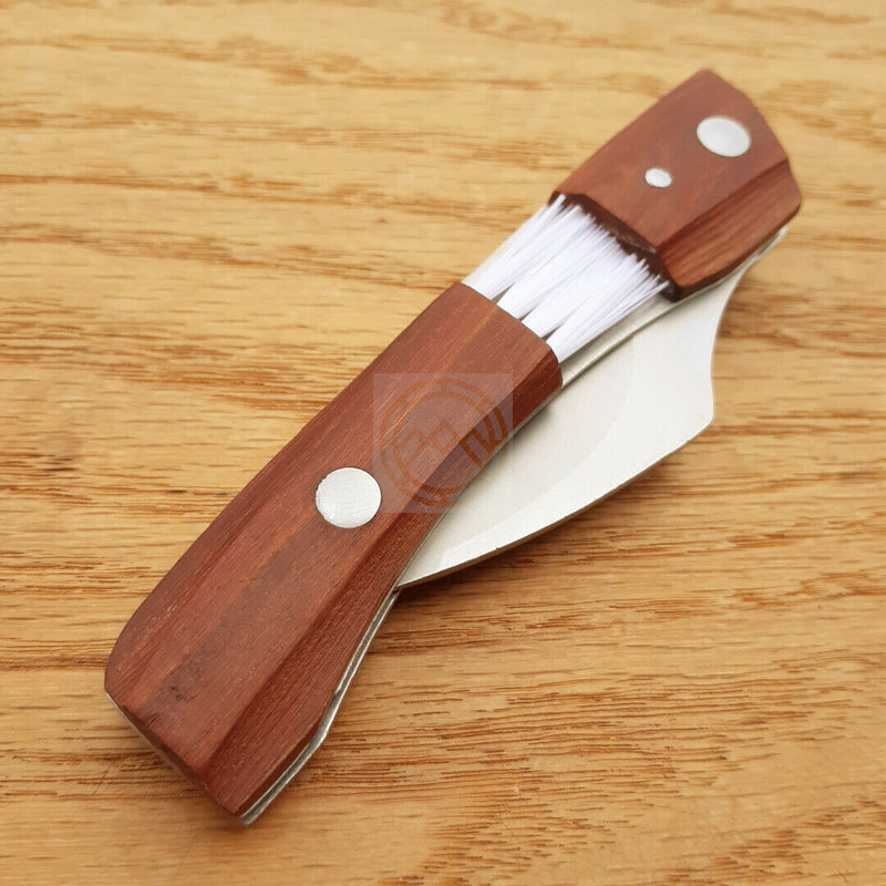 Baladeo Arnold Mushroom Folding Knife 2.5" 420 Stainless Curved Blade Wood Handle CO105 -Baladeo - Survivor Hand Precision Knives & Outdoor Gear Store