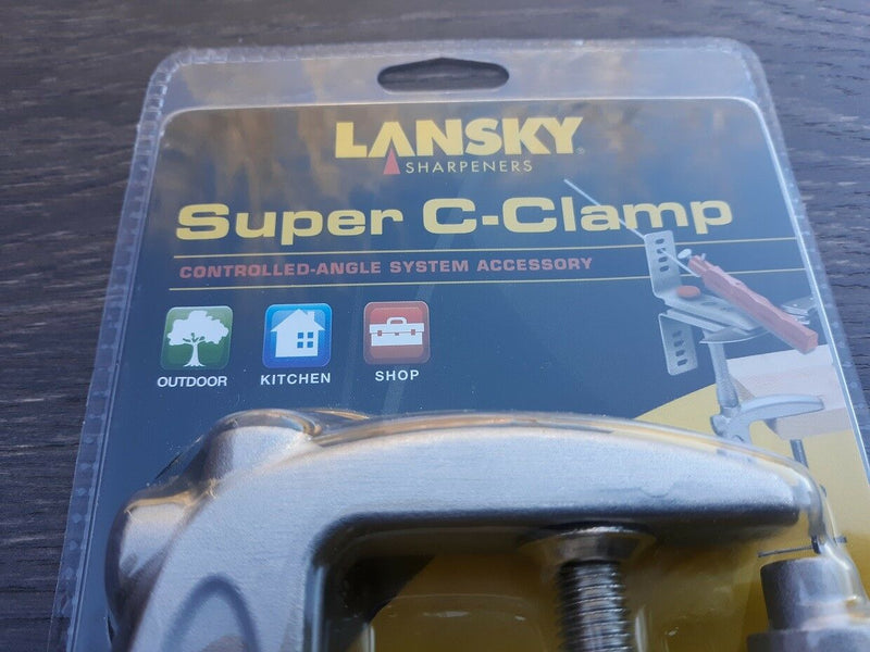 Lansky Knife Mount Sharpener Aluminum Multi Piece Super C Clamp Mounti