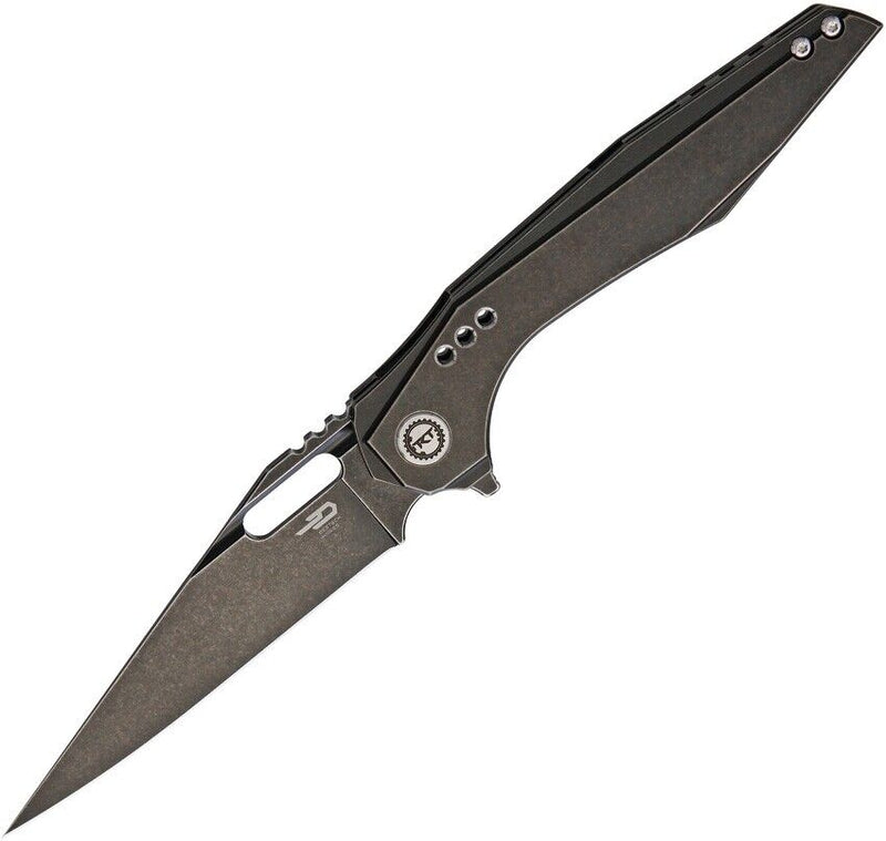 Bestech Knives Malware Framelock Folding Knife 3.75" S35VN Steel Blade Black Titanium Handle 1902B -Bestech Knives - Survivor Hand Precision Knives & Outdoor Gear Store