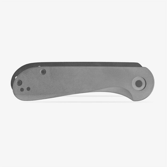 Flytanium Elementum Scales Stonewashed Titanium One Piece Construction 877 -Flytanium - Survivor Hand Precision Knives & Outdoor Gear Store