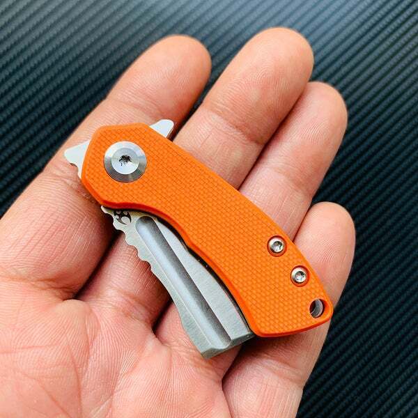 Kansept Knives Mini Korvid Folding Knife 1.5" 154CM Steel Blade Orange G10 Handle 3030A6 -Kansept Knives - Survivor Hand Precision Knives & Outdoor Gear Store