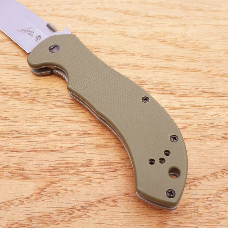 Kershaw Emerson CQC-10K Folding Knife 3 ½" 8Cr14MoV Steel Blade Green G10 Handle 6030 -Kershaw - Survivor Hand Precision Knives & Outdoor Gear Store