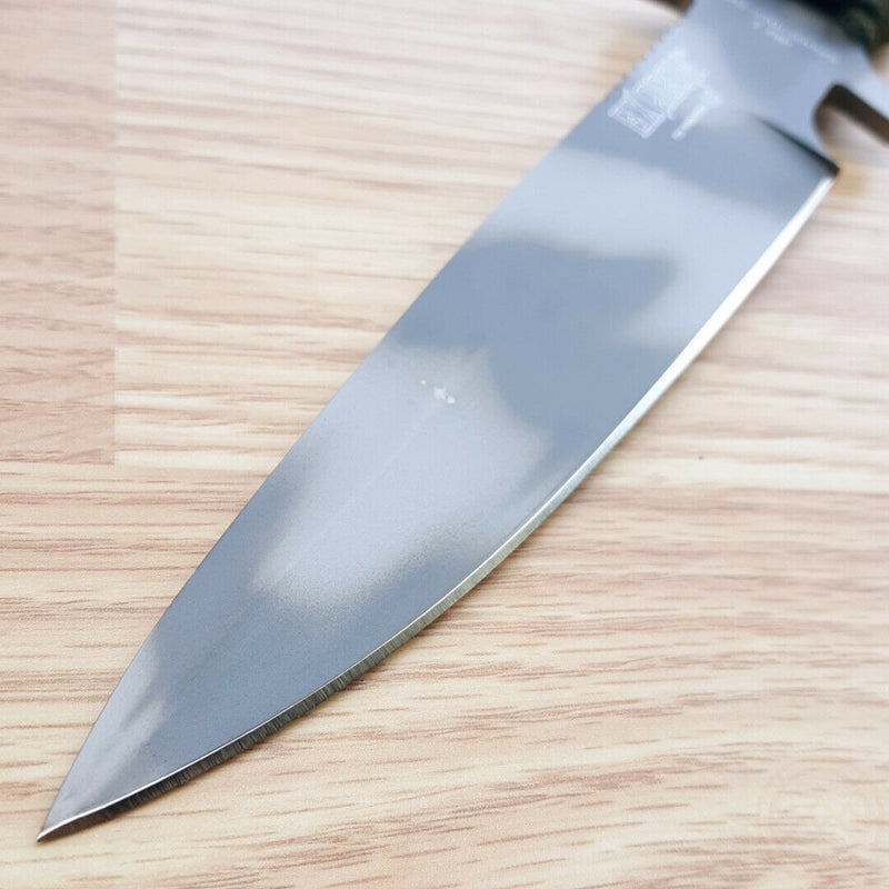 Fox Exagon Fixed Knife 6.75" PTFE Coated 440 Steel Blade Cord Wrapped Handle 1662S -Fox - Survivor Hand Precision Knives & Outdoor Gear Store