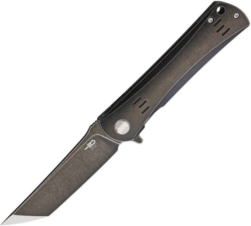 Bestech Knives Kendo Framelock Folding Knife 3.63" S35VN Steel Blade Black Titanium Handle 1903B -Bestech Knives - Survivor Hand Precision Knives & Outdoor Gear Store
