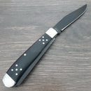 Cattleman's Angus Trapper Pocket Knife Stainless Steel Blades Black Delrin Handle 0002BD -Cattleman's - Survivor Hand Precision Knives & Outdoor Gear Store