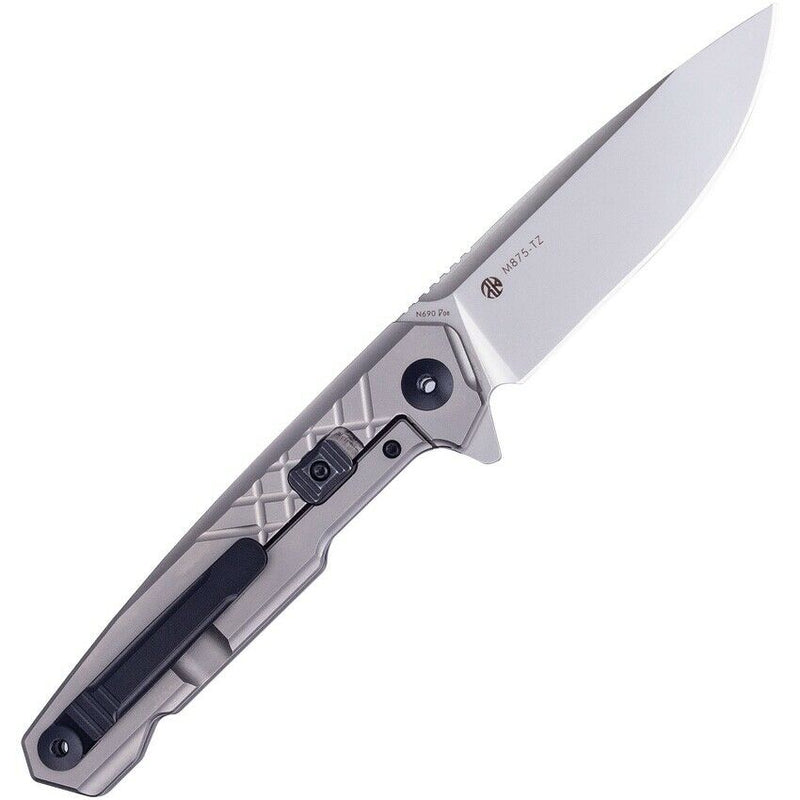 Riuke M875-TZ Framelock Beta Plus Folding Knife 3.5" Bohler N690 Steel Blade Titanium/Carbon Fiber Handle M875TZ -RUIKE - Survivor Hand Precision Knives & Outdoor Gear Store