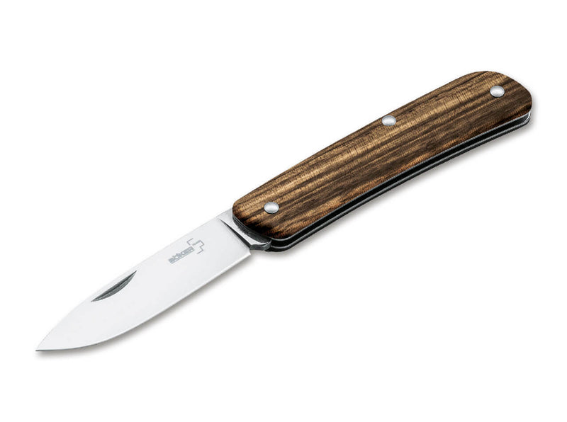 Boker Plus Tech Tool 1 Folding Knife 2.88" 12C27 Sandvik Steel Blade Zebra Wood Handle 01BO843 -Boker Plus - Survivor Hand Precision Knives & Outdoor Gear Store