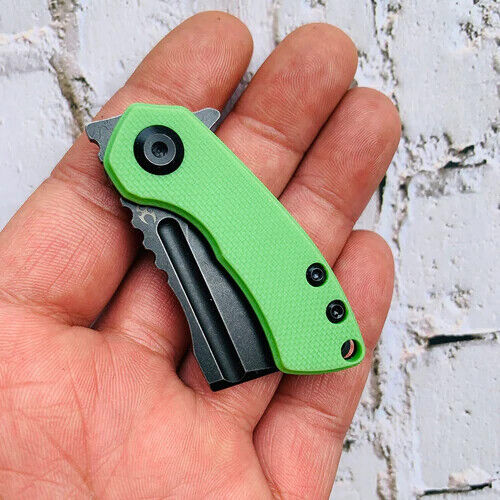 Kansept Knives Mini Korvid Folding Knife 1.5" 154CM Steel Blade Green G10 Handle 3030A8 -Kansept Knives - Survivor Hand Precision Knives & Outdoor Gear Store