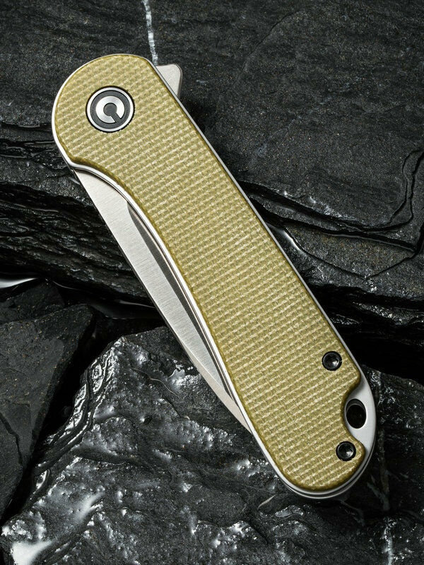 Civivi Elementum Linerlock Folding Knife 2.96" D2 Tool Steel Blade Olive Micarta Handle CC907S -Civivi - Survivor Hand Precision Knives & Outdoor Gear Store