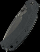 Bastinelli Folding Knife 3.25" D2 Tool Steel Blade Black G10/ Titanium Back Handle S01 -Bastinelli Creations - Survivor Hand Precision Knives & Outdoor Gear Store