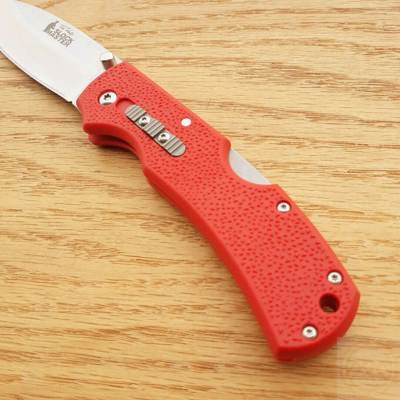 Cold Steel Slock Master Folding Knife 3.5" 8Cr13MoV Steel Blade Red Nylon Handle 23JK -Cold Steel - Survivor Hand Precision Knives & Outdoor Gear Store