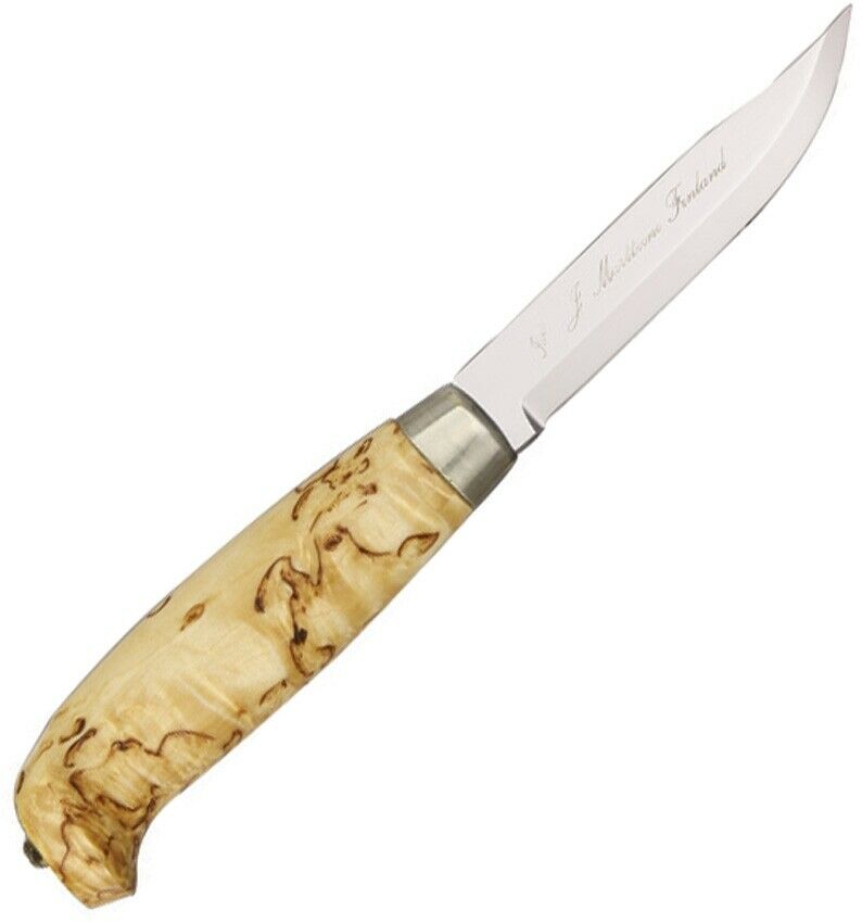 Marttiini Lynx 121 Fixed Knife 3.5" Stainless Steel Blade Curly Birch Handle 121010 -Marttiini - Survivor Hand Precision Knives & Outdoor Gear Store