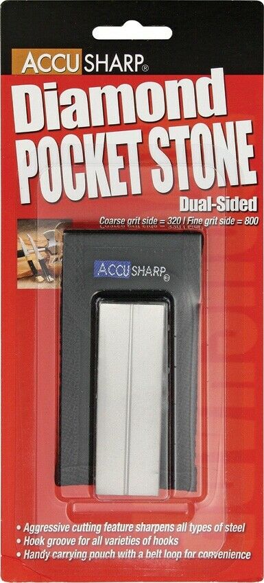 AccuSharp Diamond Pocket Stone Dual Sided Coarse 320 Grit and Fine 800 Grit -AccuSharp - Survivor Hand Precision Knives & Outdoor Gear Store