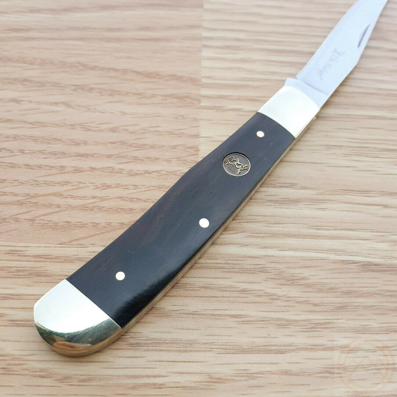 Boker Plus Barlow Pocket Knife Stainless Steel Blades Brown Jigged Bone  Handle