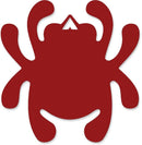 Spyderco Mirror Decal Bug Logo Red With Translucent Background 3.25" x 3.25" STK3 -Spyderco - Survivor Hand Precision Knives & Outdoor Gear Store