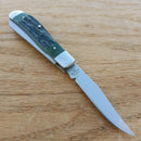 Roper Trapper Pocket Knife 1065 Carbon Steel Blade Green Jigged Bone Handle 0008CGB -Roper Knives - Survivor Hand Precision Knives & Outdoor Gear Store