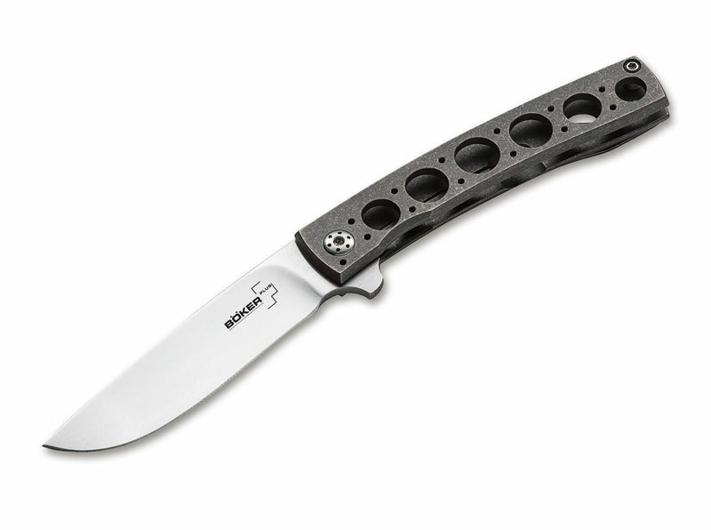 Boker Plus FR Mini Pocket Knife 3" VG10 Stainless Blade Drilled Titanium Handle 01BO748 -Boker Plus - Survivor Hand Precision Knives & Outdoor Gear Store