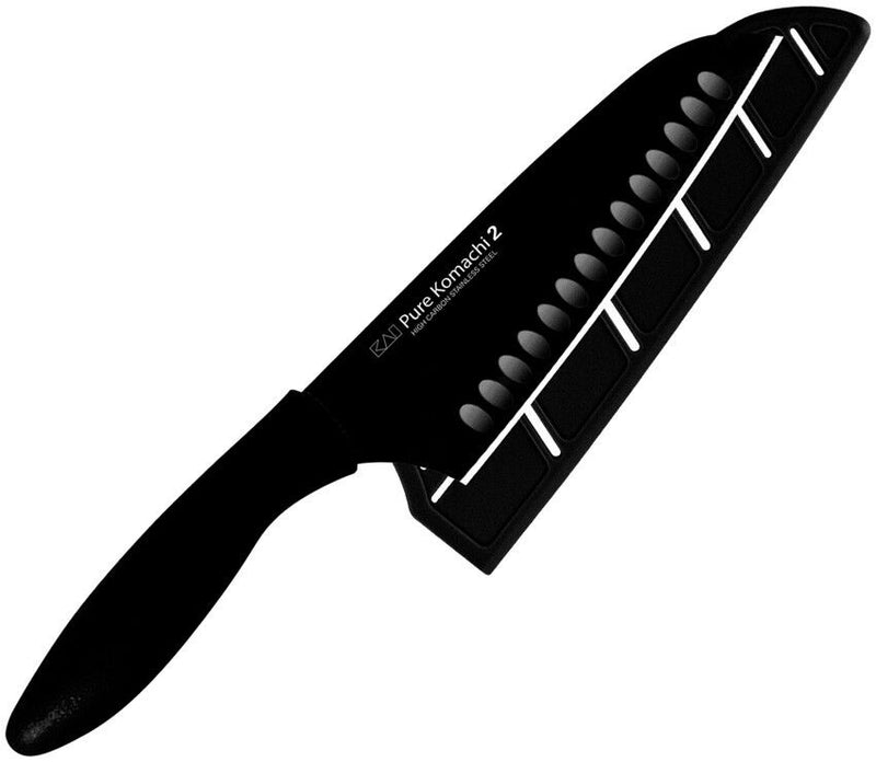 Kershaw Santoku Fixed Knife 6.5" High Carbon Steel Blade Black Synthetic Handle 5085 -Kershaw - Survivor Hand Precision Knives & Outdoor Gear Store