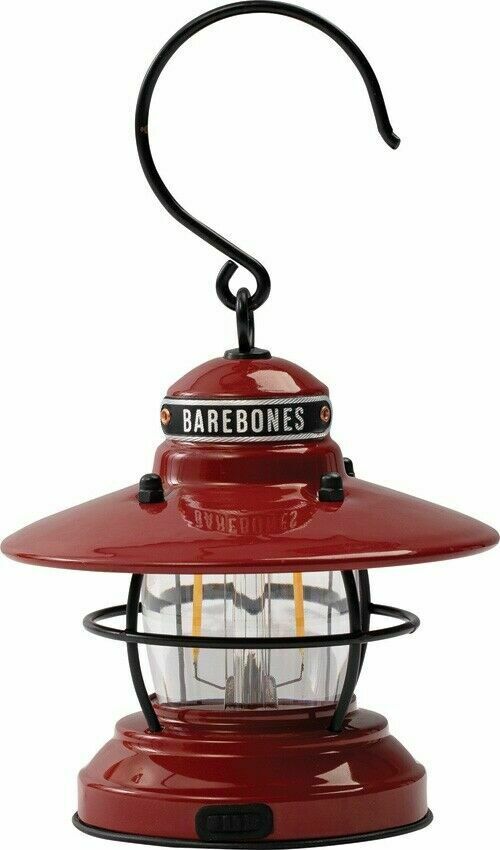 Barebones Living Edison Mini Lantern Red Powder-Coated Steel Construction RE274 -Barebones Living - Survivor Hand Precision Knives & Outdoor Gear Store