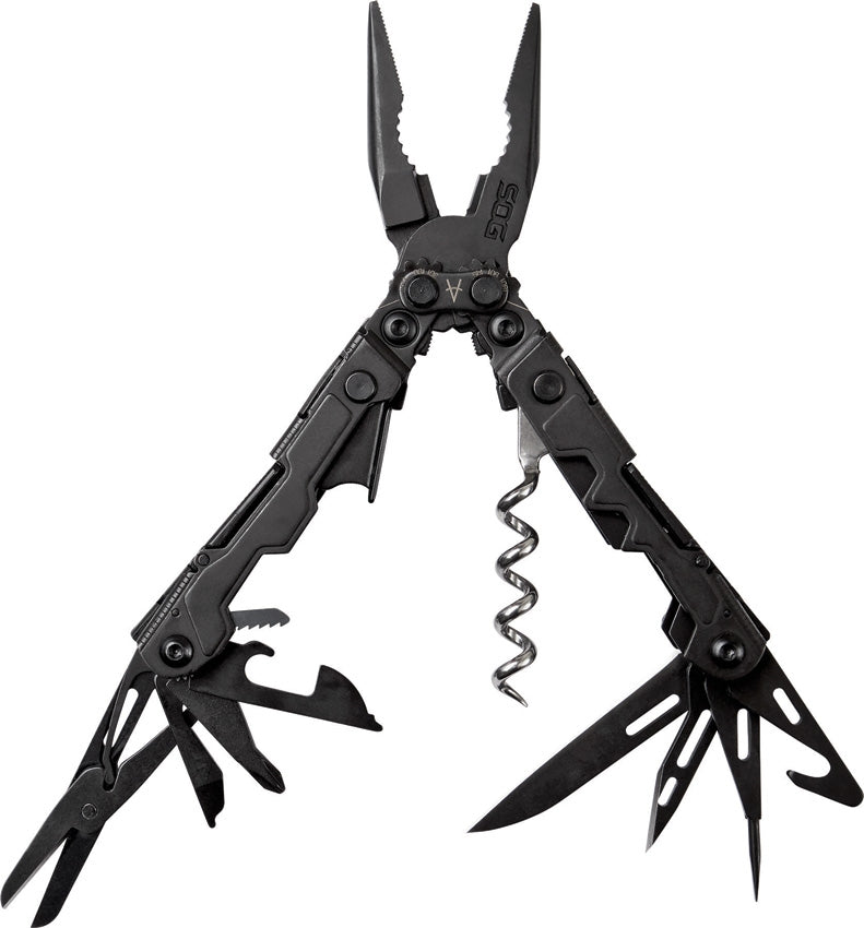 SOG Powerlitre Multi Tool Pliers Wire Cutter Scissors Rulers Openers Corkscrew 1002CP -SOG - Survivor Hand Precision Knives & Outdoor Gear Store