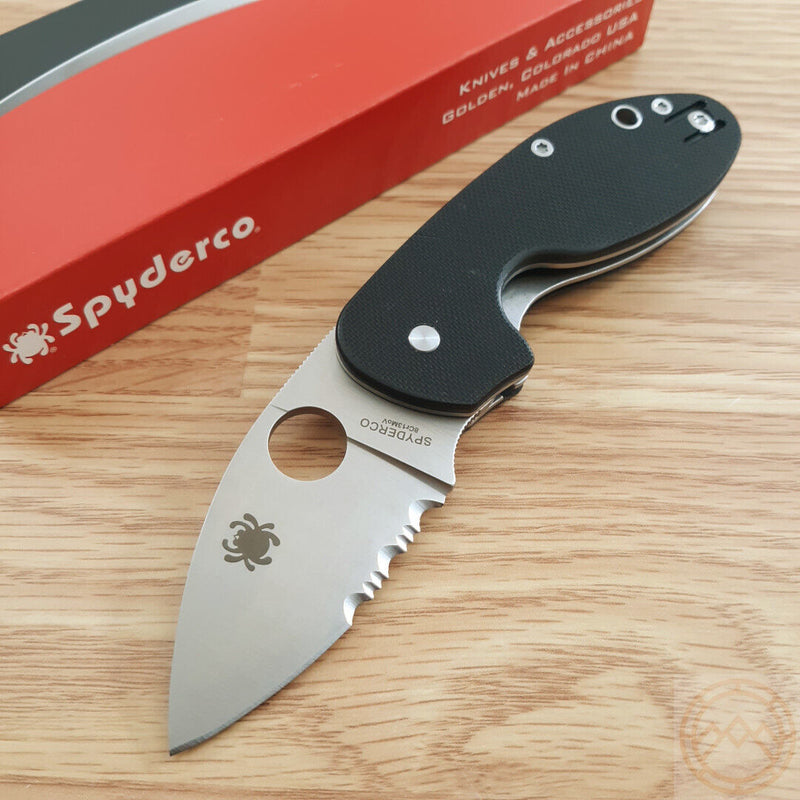 Spyderco Insistent Folding Knife 2.5" 8Cr13MoV Steel Blade Black G10 Handle 246GPS -Spyderco - Survivor Hand Precision Knives & Outdoor Gear Store