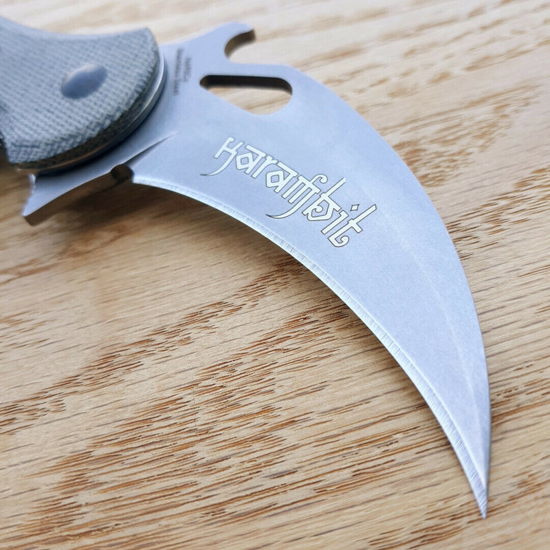 Fox Karambit Liner Folding Knife 3" Bohler N690 Steel Blade Micarta Handle 479MIBSW -Fox - Survivor Hand Precision Knives & Outdoor Gear Store