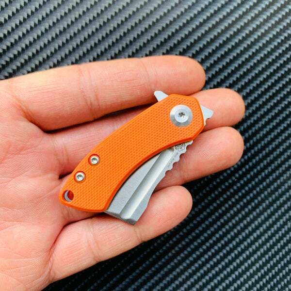 Kansept Knives Mini Korvid Folding Knife 1.5" 154CM Steel Blade Orange G10 Handle 3030A6 -Kansept Knives - Survivor Hand Precision Knives & Outdoor Gear Store