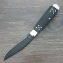 Cattleman's Angus Trapper Pocket Knife Stainless Steel Blades Black Delrin Handle 0002BD -Cattleman's - Survivor Hand Precision Knives & Outdoor Gear Store