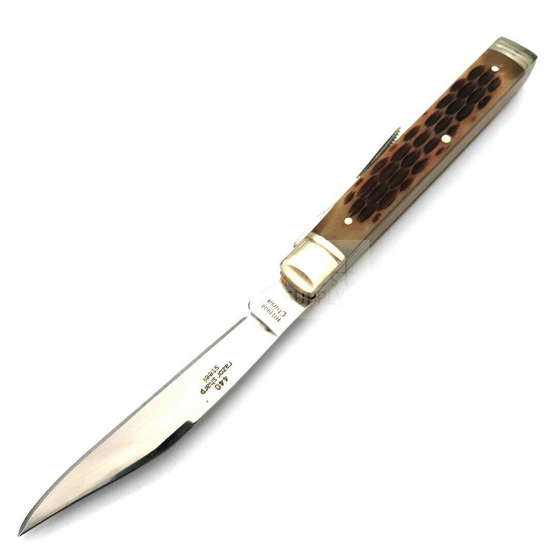 Rough Ryder Doctors Pocket Knife Stainless Steel Blades Brown Jigged Bone Handle 1904 -Rough Ryder - Survivor Hand Precision Knives & Outdoor Gear Store
