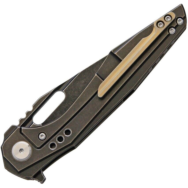 Bestech Knives Malware Framelock Folding Knife 3.75" S35VN Steel Blade Black Titanium Handle 1902B -Bestech Knives - Survivor Hand Precision Knives & Outdoor Gear Store