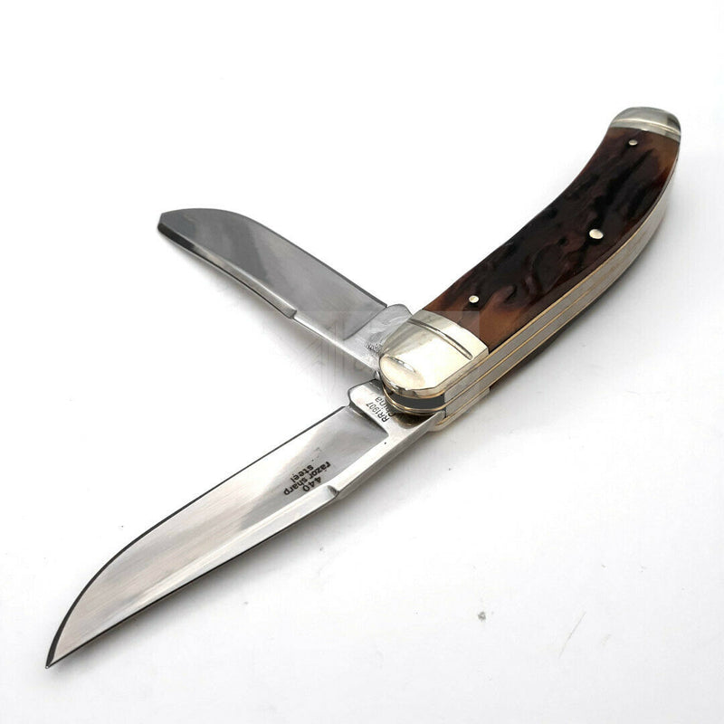 Rough Ryder Sowbelly Trapper Pocket Knife Stainless Steel Blades Stag Bone Handle 1907 -Rough Ryder - Survivor Hand Precision Knives & Outdoor Gear Store