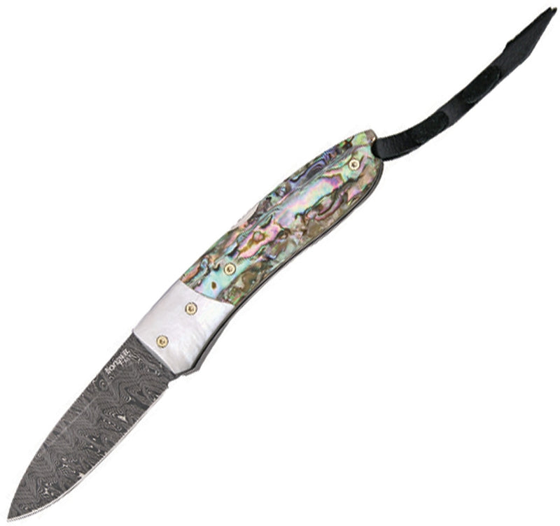 LionSTEEL Opera Folding Knife 2.87" Damascus Steel Blade Abalone Handle 8800DMOP -LionSTEEL - Survivor Hand Precision Knives & Outdoor Gear Store