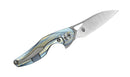 Bestech Knives The Reticulan Folding Knife 2" CPM S35VN Steel Blade Blue/Gold Titanium Handle 1810F -Bestech Knives - Survivor Hand Precision Knives & Outdoor Gear Store