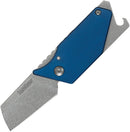 Kershaw PUB Mini Knife 1.75" 8Cr13MoV Steel Blade Blue Aluminum/Stainless Handle 4036BLU -Kershaw - Survivor Hand Precision Knives & Outdoor Gear Store