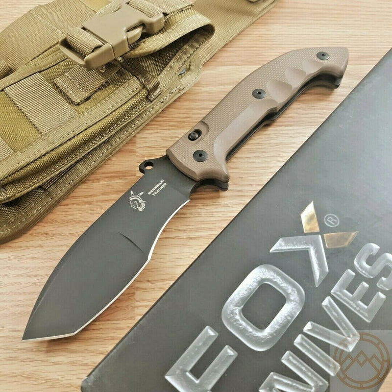 Fox Tracker Meskwaki Folding Knife 5.25"Bohler N690 Steel Blade Dark Earth G10 Handle 501 -Fox - Survivor Hand Precision Knives & Outdoor Gear Store