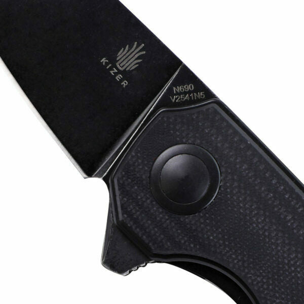 Kizer Cutlery Lieb Liner Folding Knife 2.37" N690 Steel Blade Black G10 Handle V2541N5 -kizer Cutlery - Survivor Hand Precision Knives & Outdoor Gear Store
