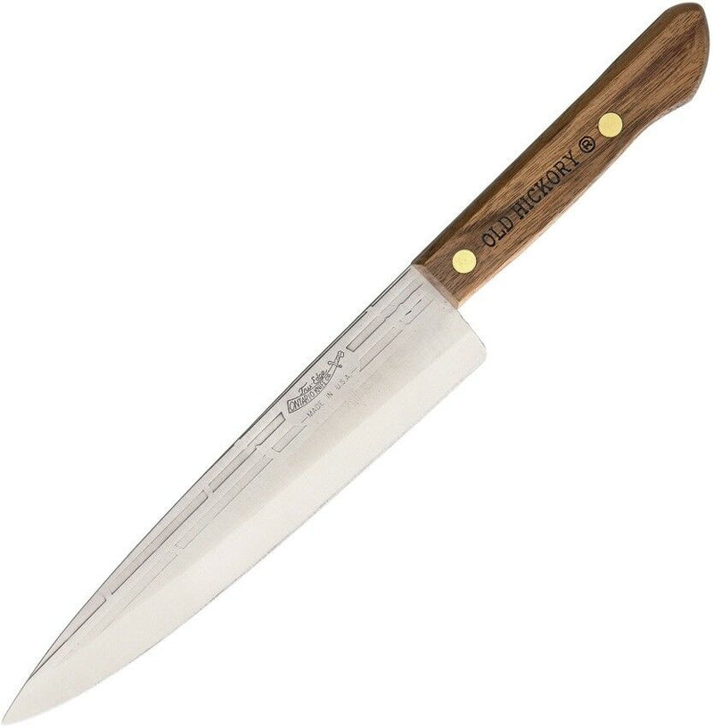 Old Hickory Kitchen Cook Knife 8 ⅛" Carbon Steel Full Tang Blade Hardwood Handle 7045 -Old Hickory - Survivor Hand Precision Knives & Outdoor Gear Store