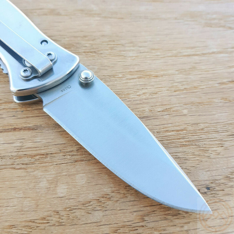 Case XX NWTF Tec X Folding Knife 440C Steel Gray One Piece Construction Blade 18772 -Case Cutlery - Survivor Hand Precision Knives & Outdoor Gear Store