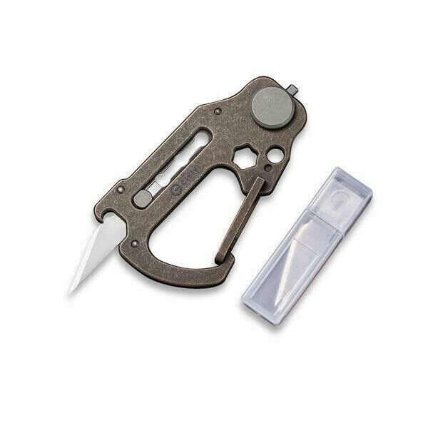 Civivi Polymorph Carabiner Keychain Titanium Multi Tool Bronze Utility Blades 200452 -Civivi - Survivor Hand Precision Knives & Outdoor Gear Store