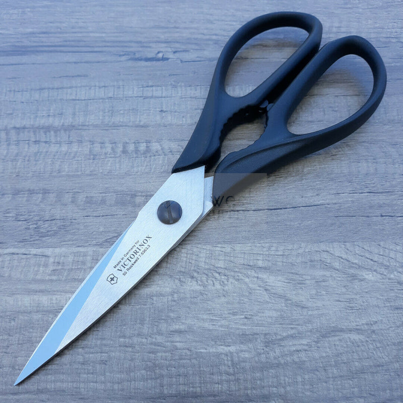 Victorinox Kitchen Shears 4" Stainless Steel Blades Black Polypropylene Handles 763633X2 -Victorinox - Survivor Hand Precision Knives & Outdoor Gear Store