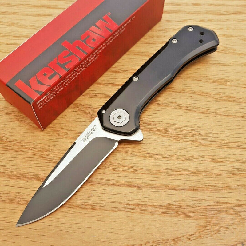 Kershaw Showtime Folding Knife 3" 8Cr13MoV Steel Blade Black Stainless Handle 1955 -Kershaw - Survivor Hand Precision Knives & Outdoor Gear Store