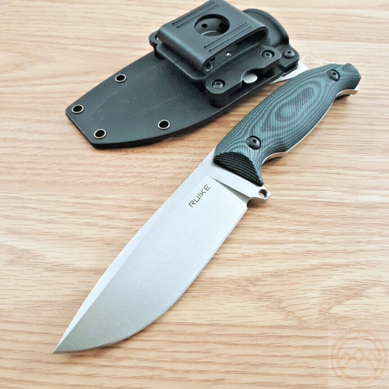 RUIKE Jager F118 Fixed Knife 4.5" 14C28N Steel Full Tang Blade Green / Black G10 Handle F118G -RUIKE - Survivor Hand Precision Knives & Outdoor Gear Store