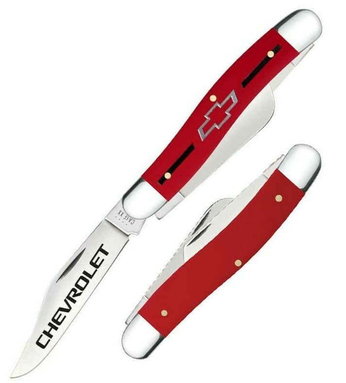 Case XX Chevrolet Stockman Pocket Knife Stainless Steel Blades Synthetic Handle 33705 -Case Cutlery - Survivor Hand Precision Knives & Outdoor Gear Store