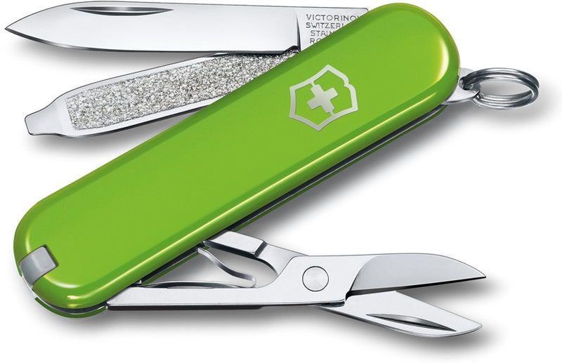 Victorinox Classic SD Smashed Avocado Multi Tool Pocket Knife ABS Handle 0622343G -Victorinox - Survivor Hand Precision Knives & Outdoor Gear Store