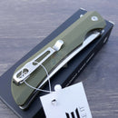 RUIKE Hussar P121 Linerlock Folding Knife 3.75" 14C28N Stainless Steel Blade Green G10 Handle P121G -RUIKE - Survivor Hand Precision Knives & Outdoor Gear Store