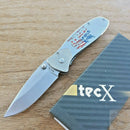 Case XX NWTF Tec X Folding Knife 440C Steel Gray One Piece Construction Blade 18772 -Case Cutlery - Survivor Hand Precision Knives & Outdoor Gear Store
