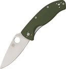 Spyderco Tenacious Folding Knife 3.38" 8Cr13MoV Steel Blade Green G10 Handle 122GPGR -Spyderco - Survivor Hand Precision Knives & Outdoor Gear Store